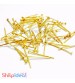 Head Pins 20mm - Golden - Pack of 50